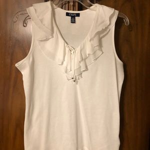 Chaps white tank top